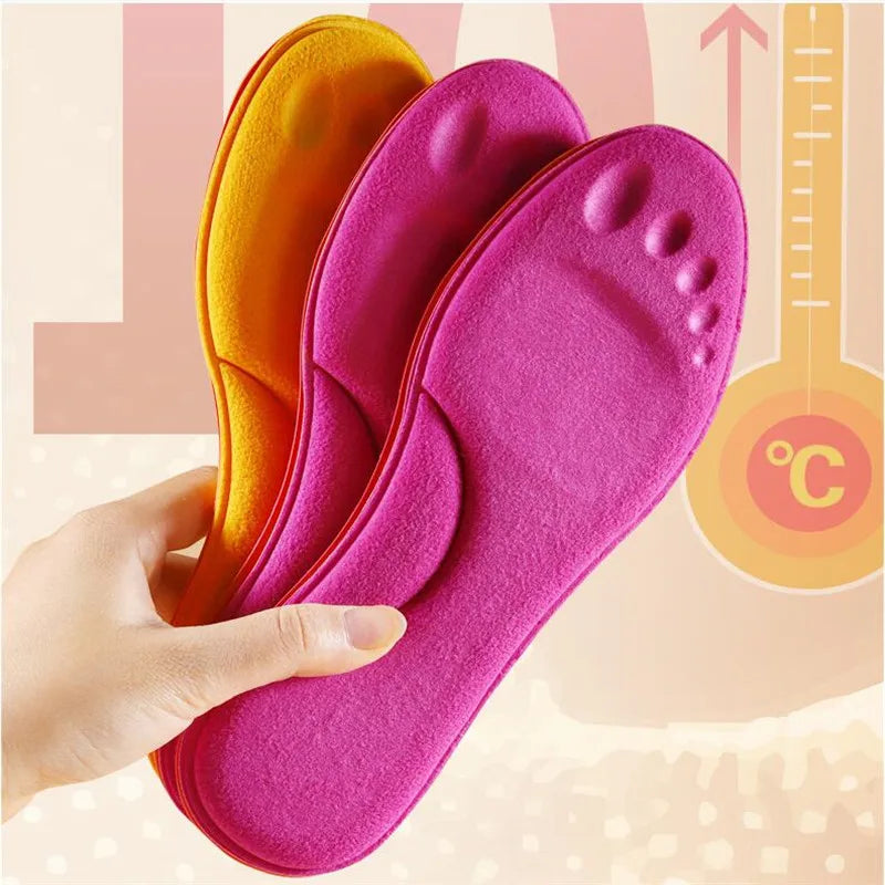 Self Heated Thermal Insoles for Feet Warm Memory Foam Arch Support Insoles for Women Winter Sports Shoes Self-heating Shoe Pads San Remo