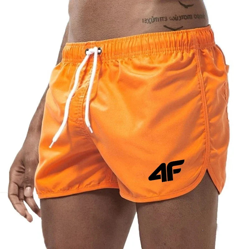 Men's Shorts  Beach Trunks Summer Swim Gym Pants Quick Drying Swimming  Ventilate Drawstring