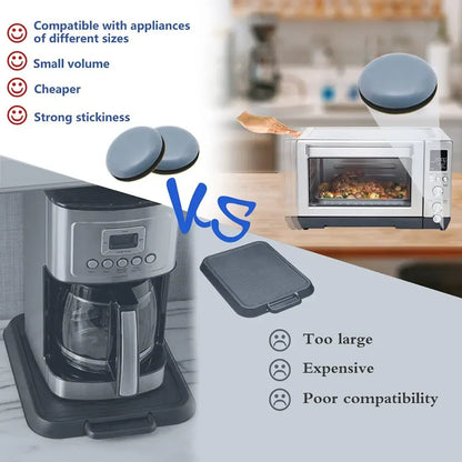 Paquete de 8 deslizadores para electrodomésticos de cocina, deslizadores adhesivos mágicos de PTFE de 25 mm para cafeteras, batidoras, freidoras de aire y ollas a presión.