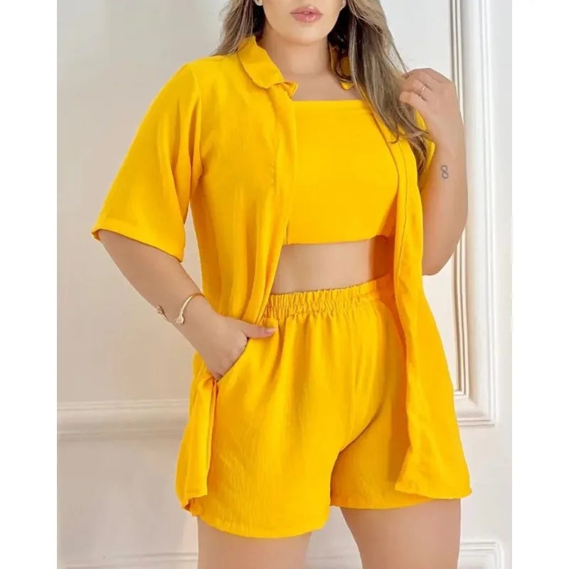 3 Piece Sets Shorts Outfits San Remo Shops