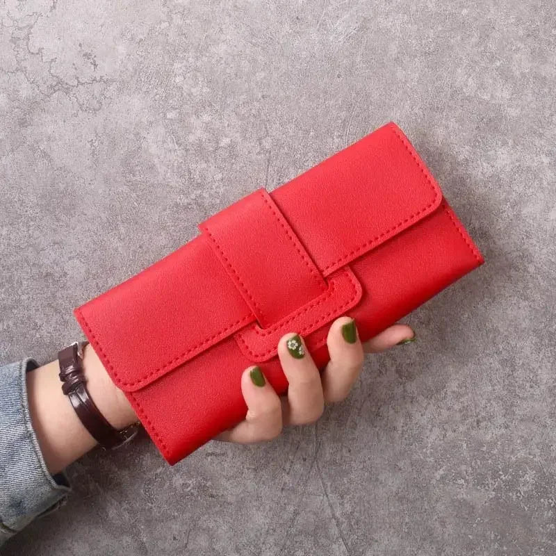 High Quality Women Wallet  Anti-theft Leather Wallets For Woman Long Zipper Large Ladies Clutch Bag Female Purse Card Holder