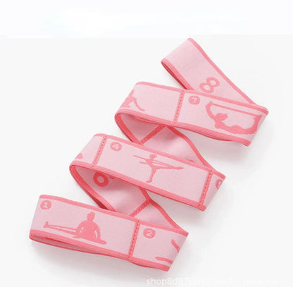 Yoga Stretching Belt - Elastic Resistance Band for Pilates