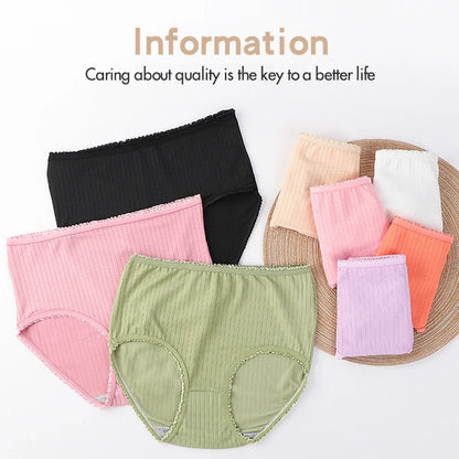 High-Waist Full Coverage Underwear 8-Pack