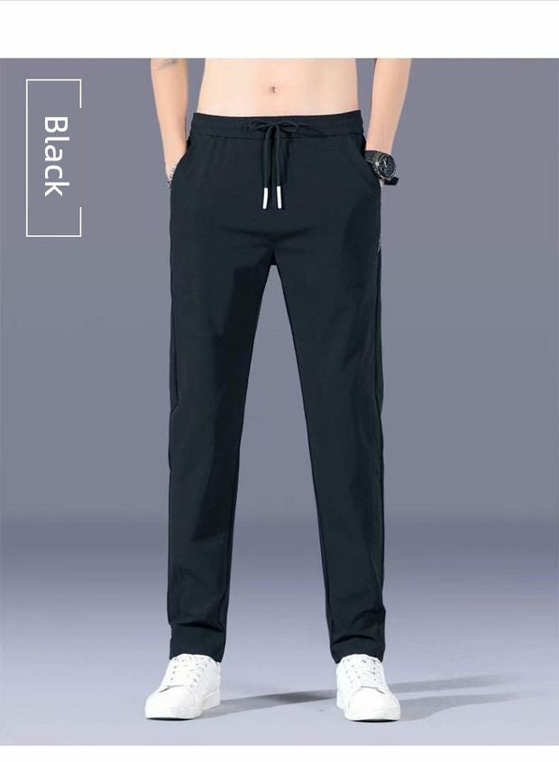 Quick-Dry Pants Men's Summer Thin Sports Pants Ice Silk