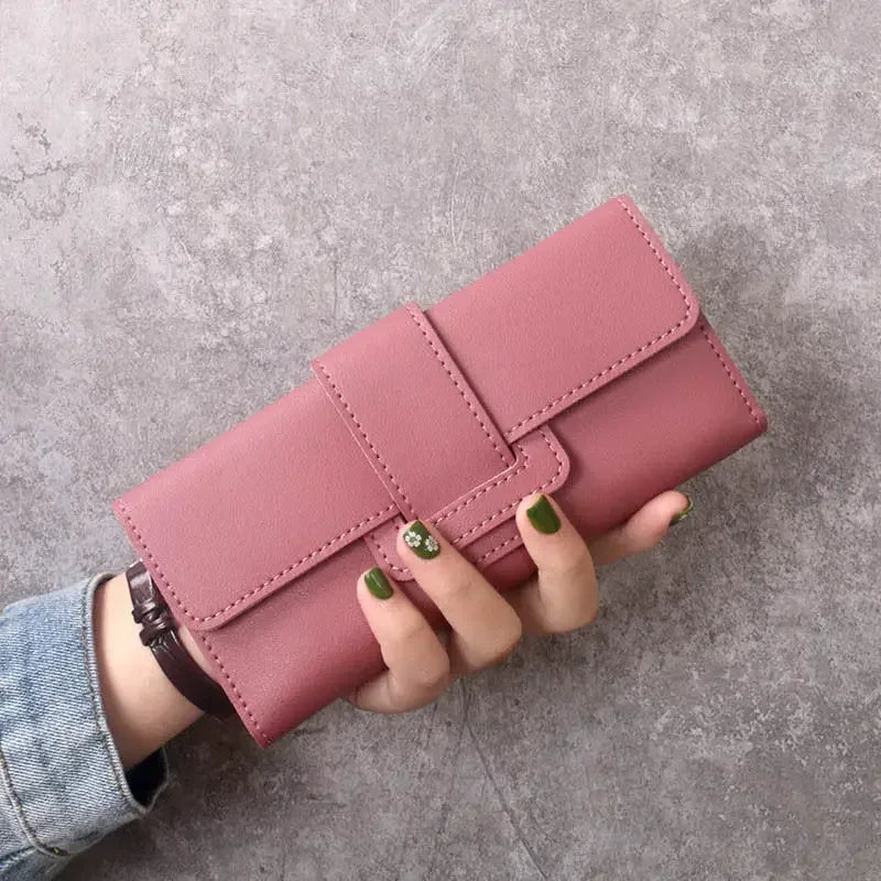 High Quality Women Wallet  Anti-theft Leather Wallets For Woman Long Zipper Large Ladies Clutch Bag Female Purse Card Holder