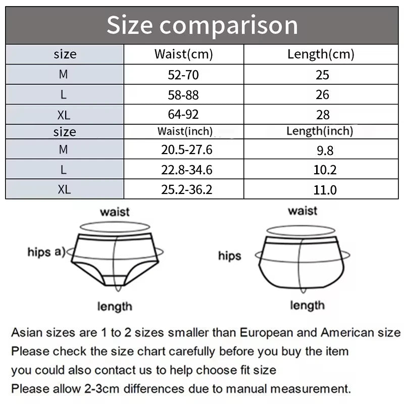 2 Pcs/set Satin Ice silk Underwear Women's Briefs Soft Sexy High quality Comfortable Abdomen Panties smooth Lingerie