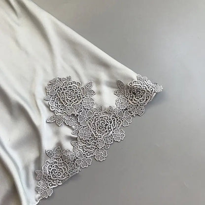 Camisón de seda con tirantes para mujer, pijama sexy de primavera y verano, fino, de satén, para uso doméstico.