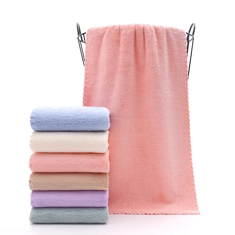 Face Towel Thickened Microfiber Absorbent High-density Coral Fleece Towel Quick Dry Clean Face Soft Absorbent Towel San Remo Shops