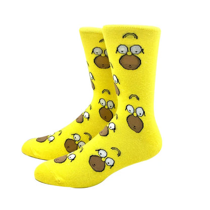 2023 neue Ankunft Anime Simpson Frauen Männer Lange Socken männer Knie-Hohe Cosplay Kalbsocken Erwachsene Persönlichkeit Hip Hop Weihnachtssocken
