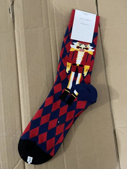 Happy Socks Men's Classic Crew Sock, Shoe Size 10 - 13 Soft Cotton