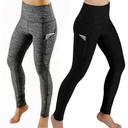 High Waist Legging Pockets Fitness Bottoms Running Sweatpants for Women Quick-Dry Sport Trousers Workout Yoga Pants 2023 NEW San Remo Shops