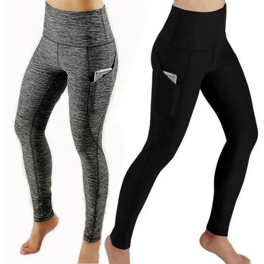 High Waist Legging Pockets Fitness Bottoms Running Sweatpants for Women Quick-Dry Sport Trousers Workout Yoga Pants 2023 NEW San Remo Shops