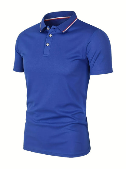 Polo Shirt Solid Color  Short Sleeve