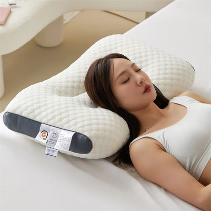 Memory Neck Pillow Orthopedic Relaxed Thickness Soft Washable Pillow Core High Elastic Neck Protection Bedding For Hotel Home San Remo Shops