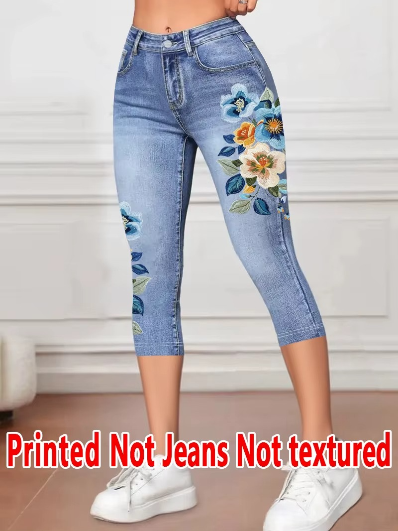 Printed Pants - Not Denim Fabric