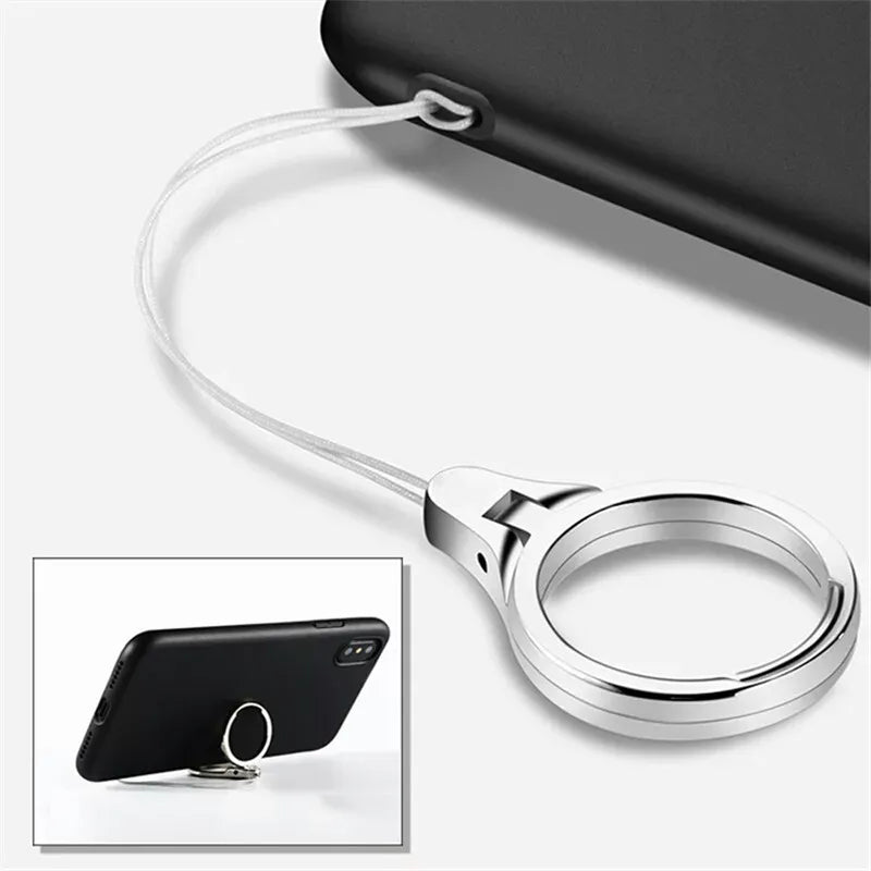 Universal Metal Lanyard for Keys Phones Strap for IPhone Samsung Xiaomi  Keycord Lanyards Finger Mobile Holder Stand Accessories San Remo