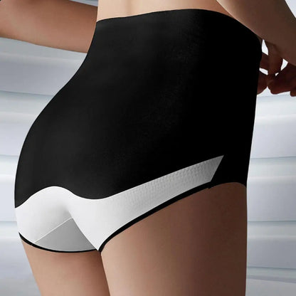 High Waist Women Underpants Tummy Control Double-layer