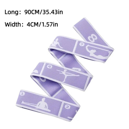 Yoga Stretching Belt - Elastic Resistance Band for Pilates