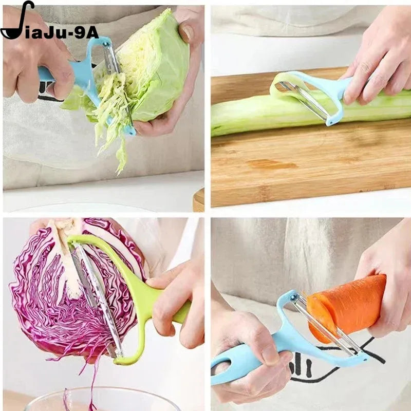 1pcs Cabbage Grater Vegetables Fruit Stainless Steel Large Peeler Grater Wide Mouth Peeler Kitchen Accessories Vegetable Slicer