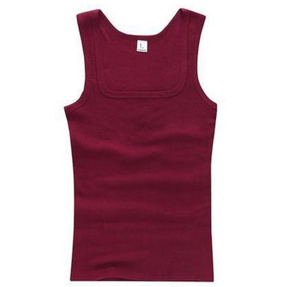 3/6 Pcs Men's Cottons Elastic Tank Top