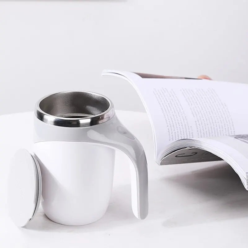 Automatic Stirring Cup Mug Rechargeable Portable Coffee Electric Stirring Stainless Steel Rotating Magnetic Home Drinking Tools San Remo