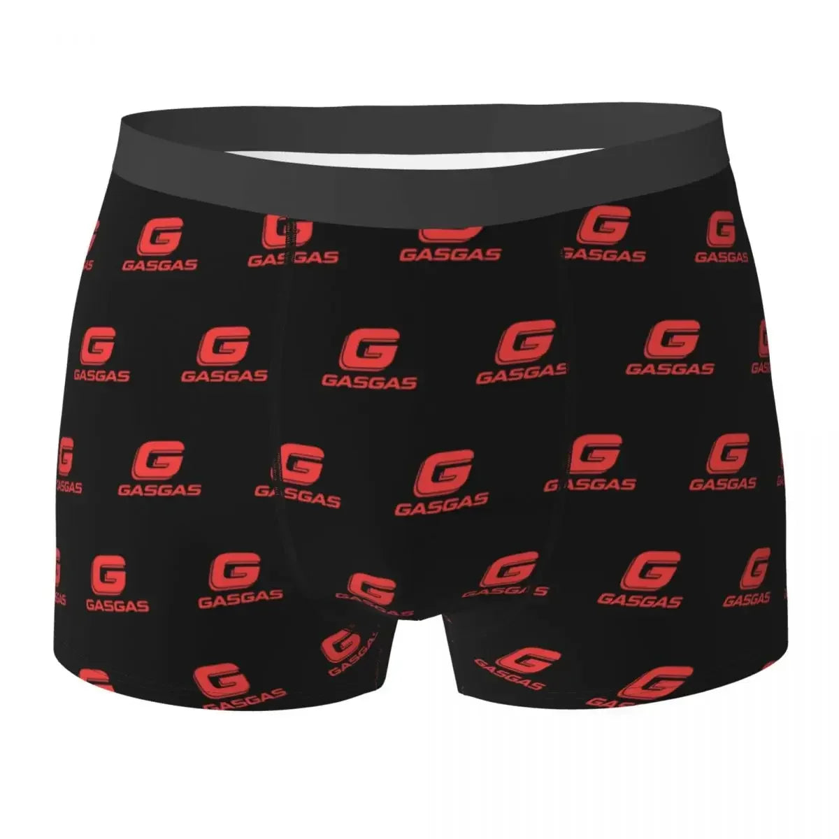 Boxer Underpants Shorts Gasgas Plaid Logo Panties Male Ventilate Underwear For Homme Man Boyfriend Gift