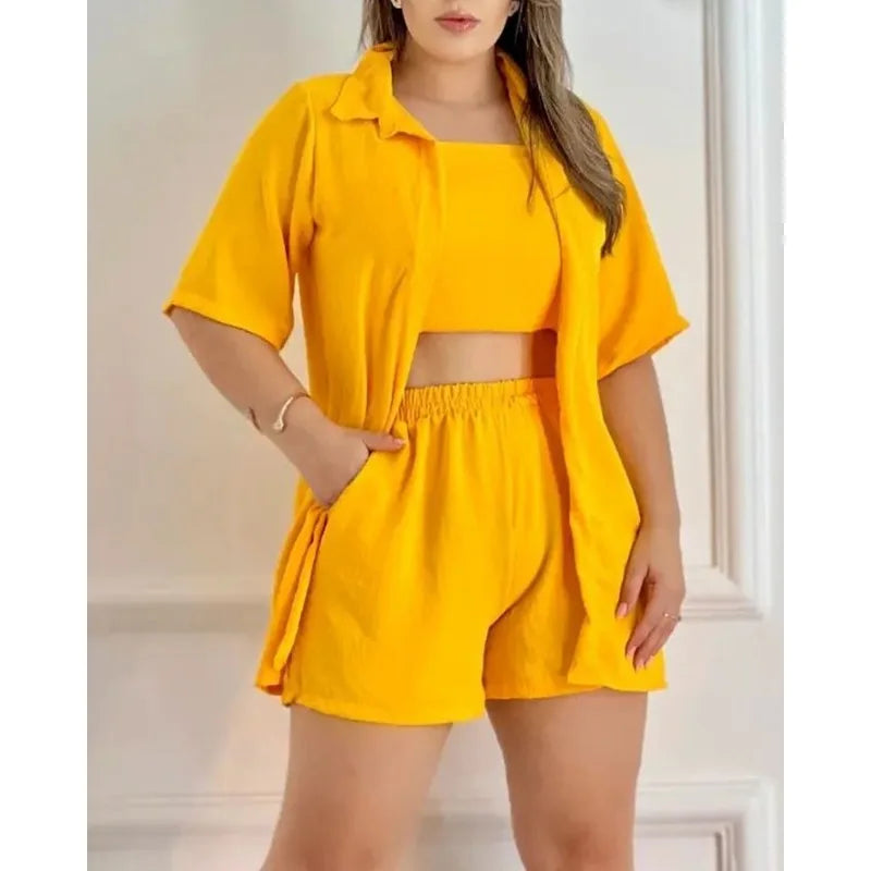 3 Piece Sets Shorts Outfits San Remo Shops