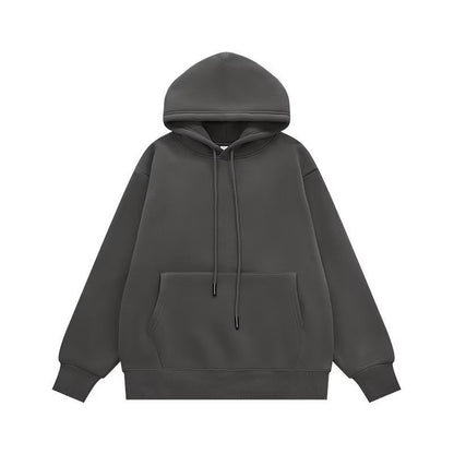 Couple Sweater Fleece-lined Thickened Hooded Solid Color Hoodie San Remo