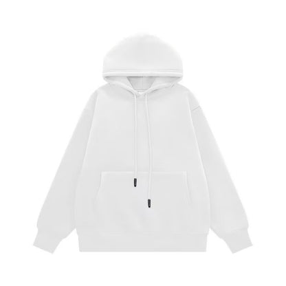 Couple Sweater Fleece-lined Thickened Hooded Solid Color Hoodie San Remo