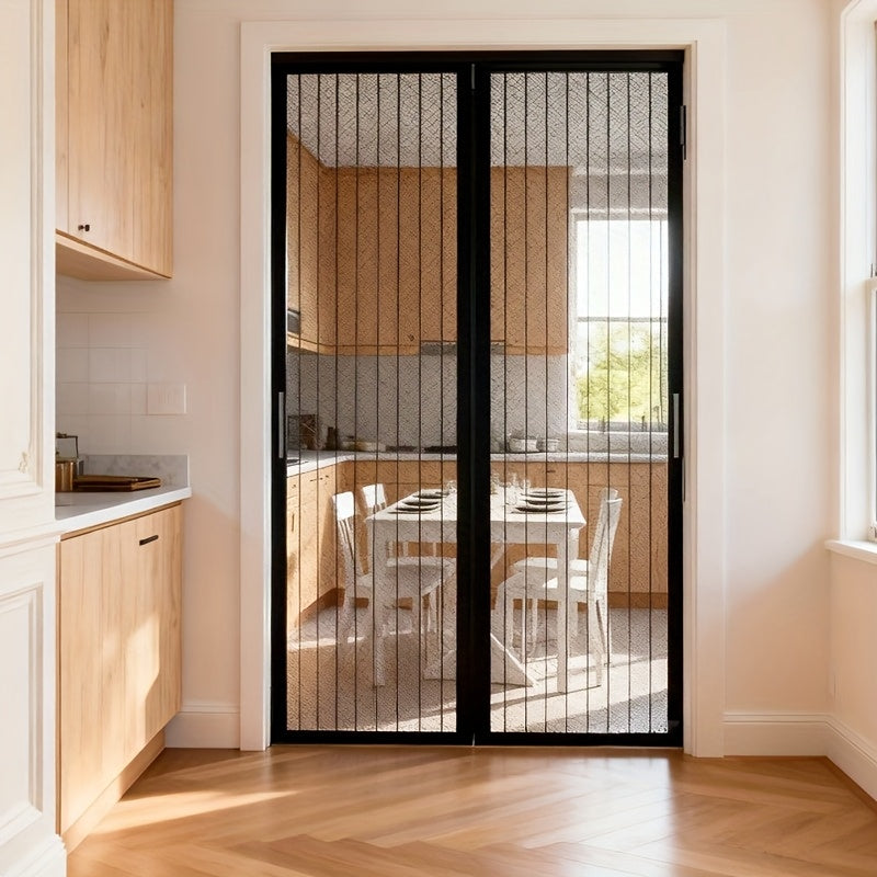 Screen door curtain, insect and mosquito repellent