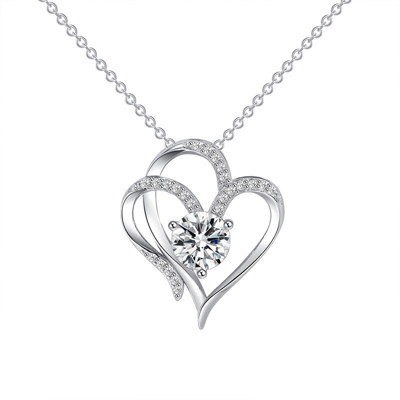 Zircon Double Love Necklace Desers