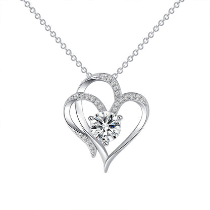 Zircon Double Love Necklace Desers