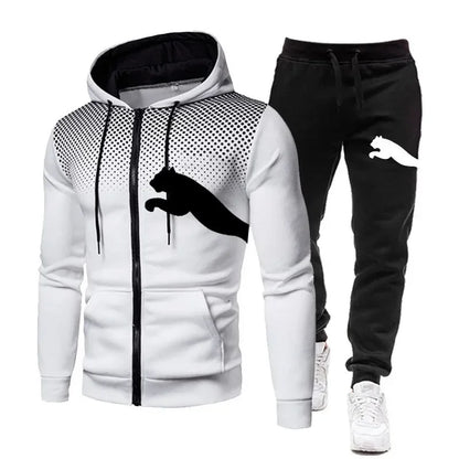 Hooded Sweatshirt + Pants Set,