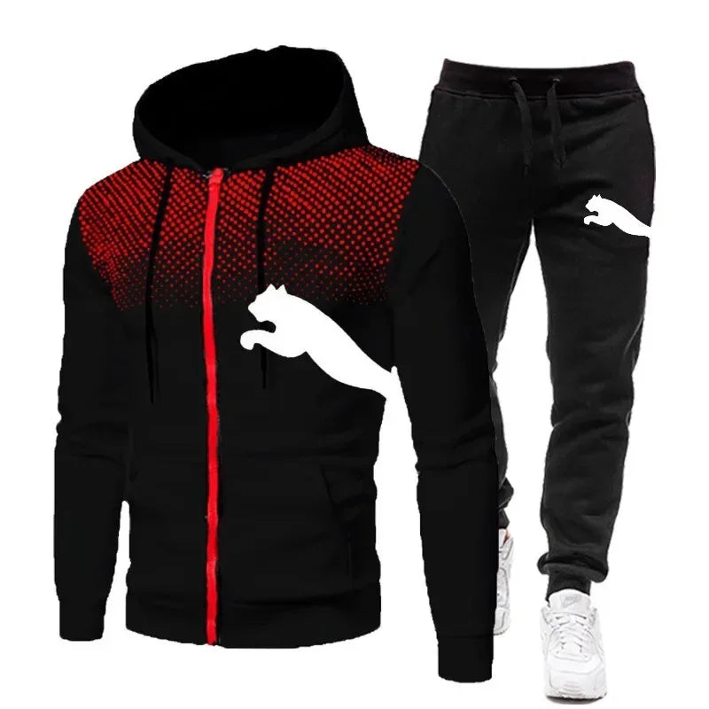 Hooded Sweatshirt + Pants Set,