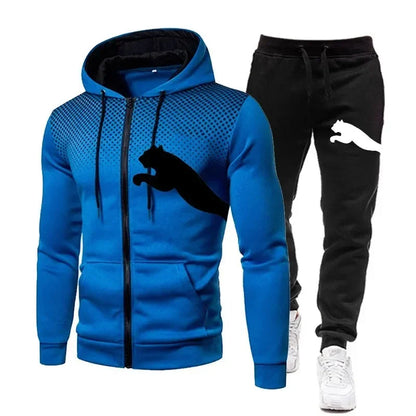 Hooded Sweatshirt + Pants Set,