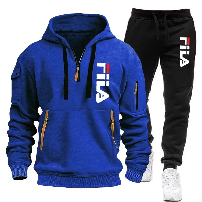 two-piece outdoor multi pocket pullover