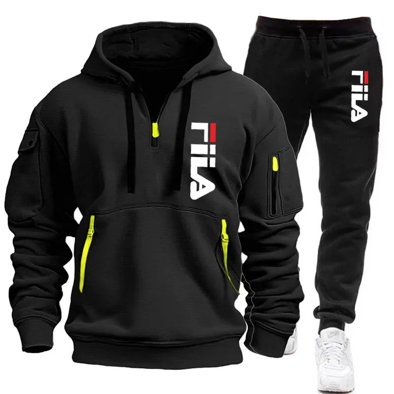 two-piece outdoor multi pocket pullover