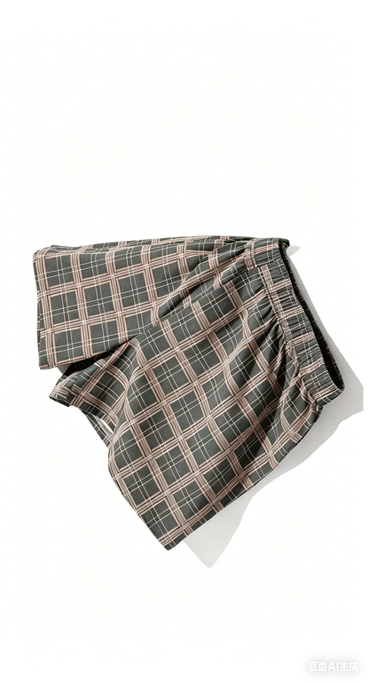 4 Pcs Plaid Mens Boxer