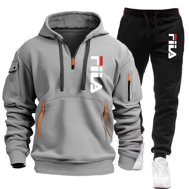 two-piece outdoor multi pocket pullover