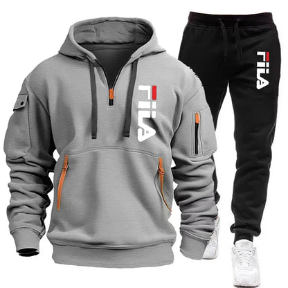 two-piece outdoor multi pocket pullover