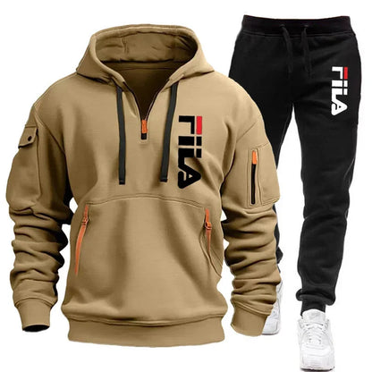 two-piece outdoor multi pocket pullover