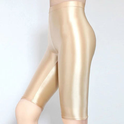 Satin  Shorts  Glossy