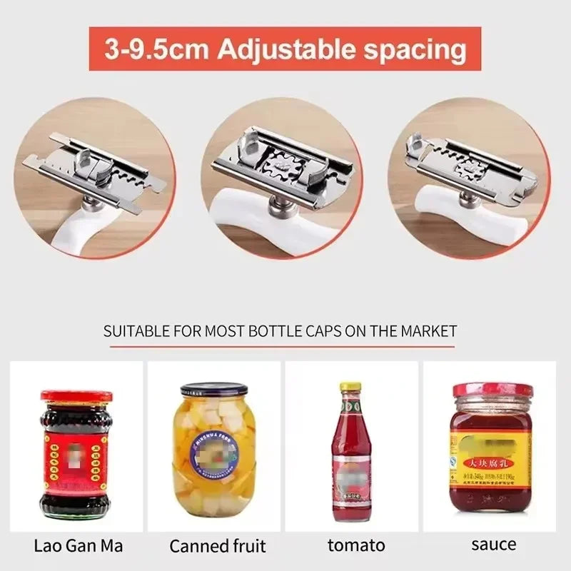 Rotary Lids Off Jar Opener Adjustable Bottle Cap Opener