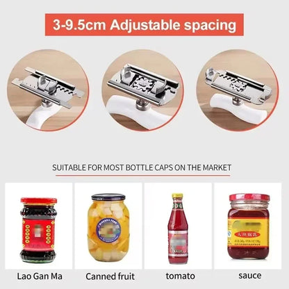 Rotary Lids Off Jar Opener Adjustable Bottle Cap Opener