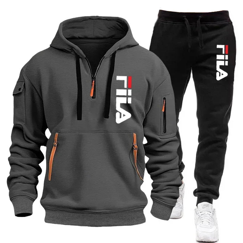two-piece outdoor multi pocket pullover