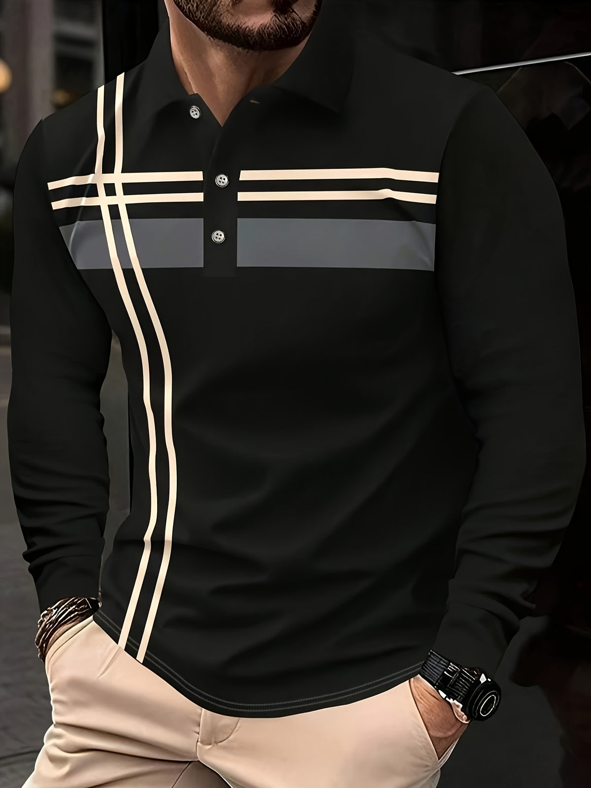 Shirt - Long Sleeve, Stretch Fabric