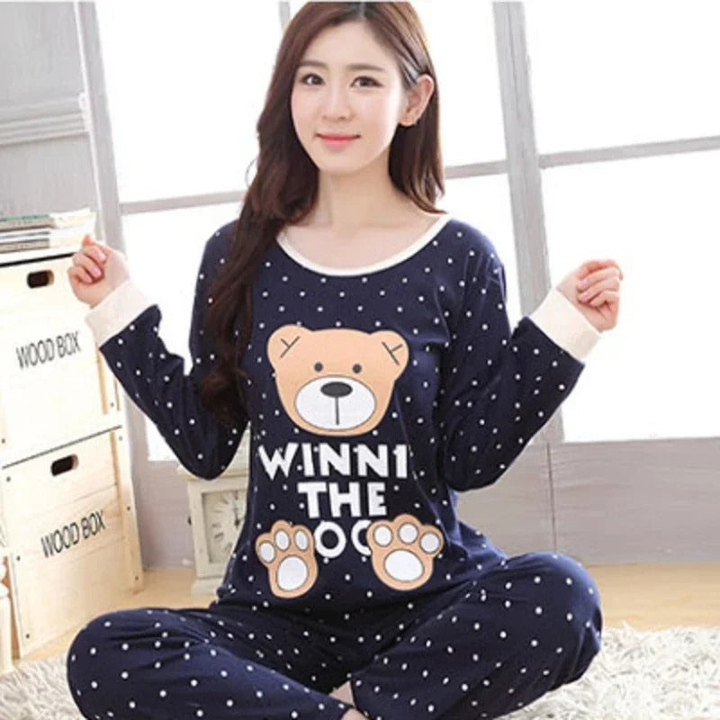 2 Pcs Long Sleeve Pajamas