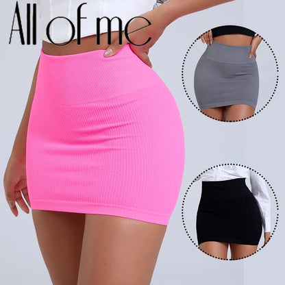 Mini Skirt Slimming Knitted