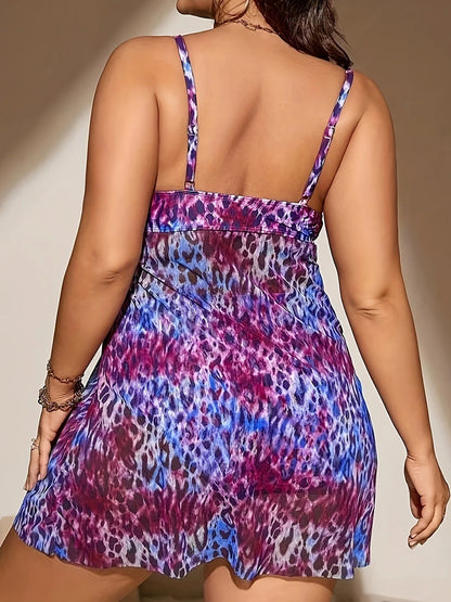 2 Piece Leopard Swimsuit