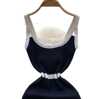 Sleeveless Sundress Stretchy Bodycon Mini Dress